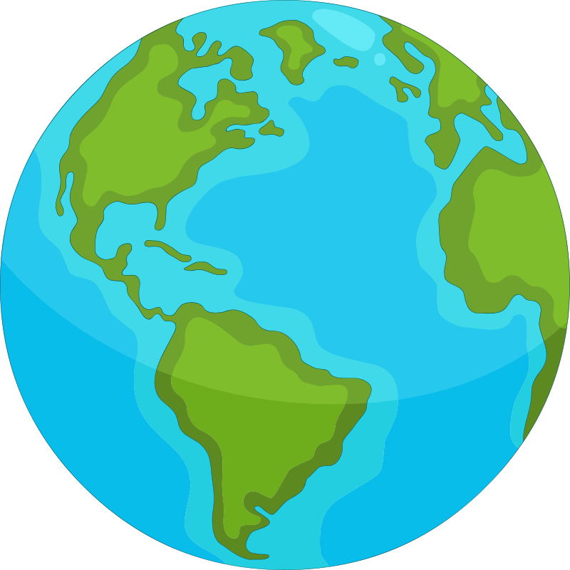 Onderwijzingswereldkaart vinyl tapijt wereldkaart - TenStickers