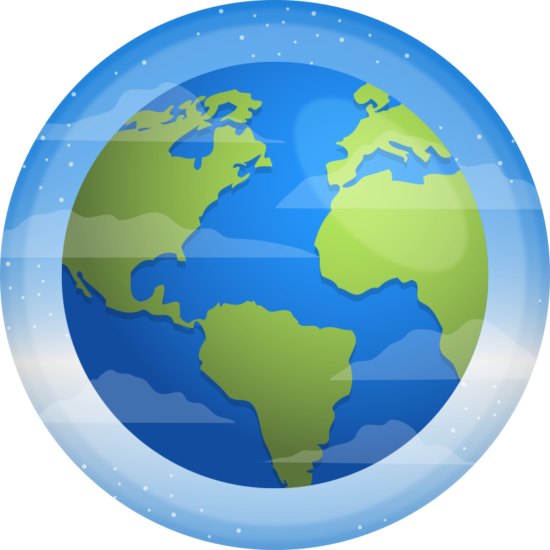 Circulaire cartografie vinyl tapijt wereldkaart - TenStickers