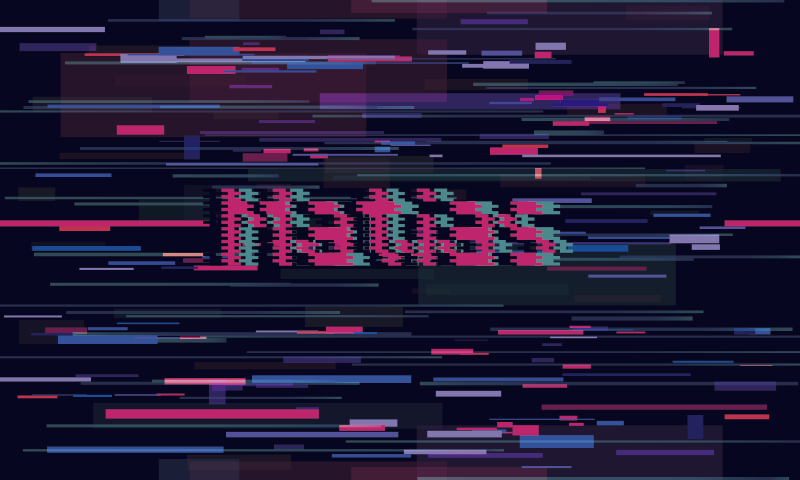 Gepersonaliseerde glitch-kunst vinyl tapijt met naam - TenStickers