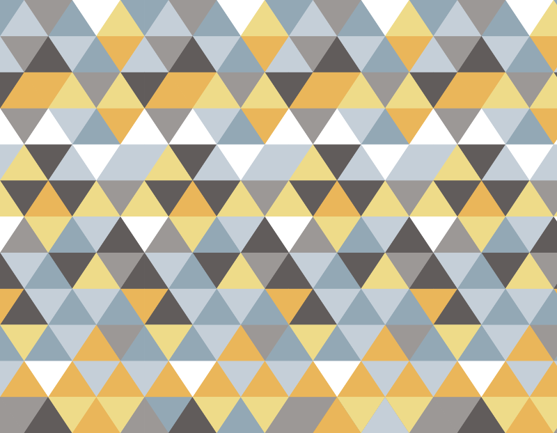 Driehoekig mozaïek vinyl tapijt geometrisch - TenStickers