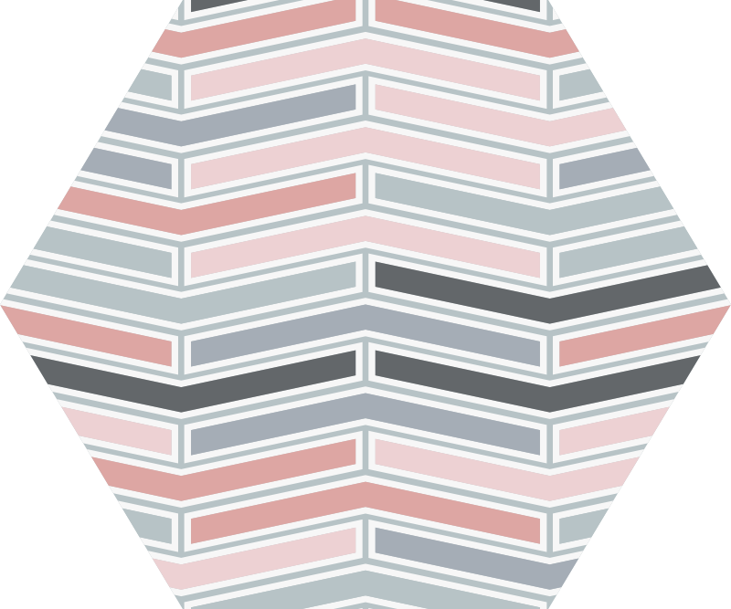 Vinyl tapijt geometrisch lijnpatroon - TenStickers