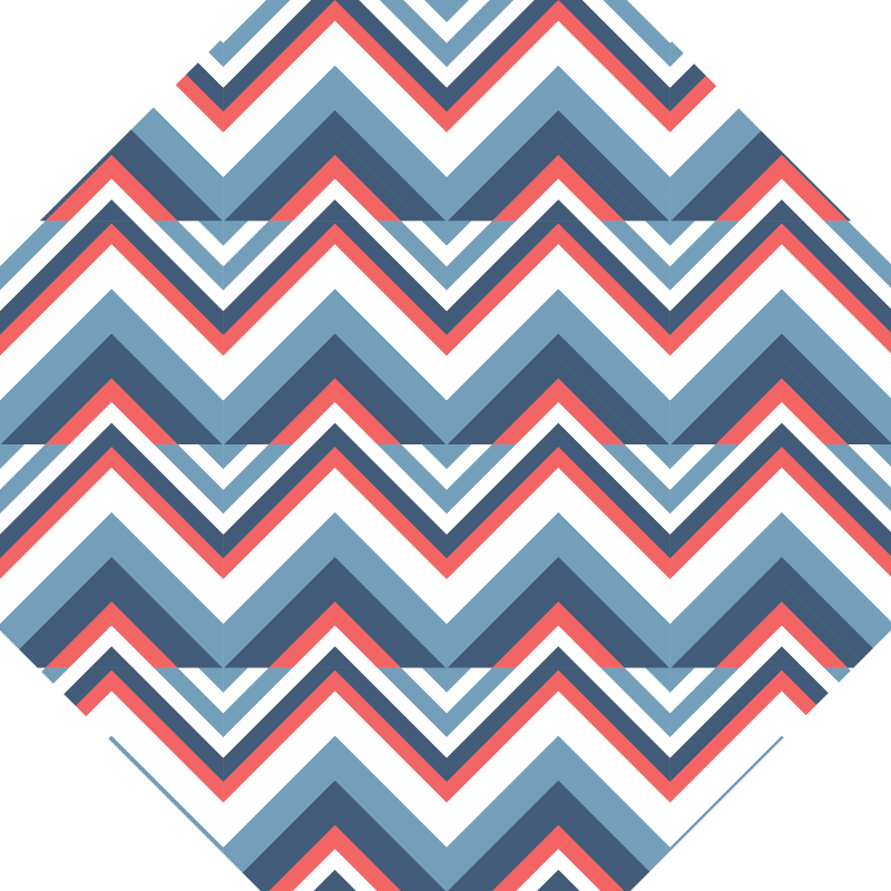Chevron kleurblok vinyl tapijt geometrisch - TenStickers