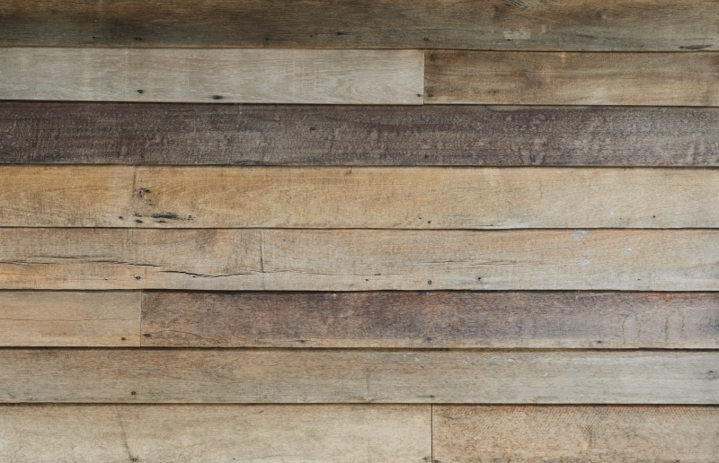 Antiek hout gestreept vinyl tapijt - TenStickers