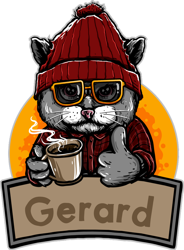 Aanpasbare katachtige vinyl tapijt met naam - TenStickers