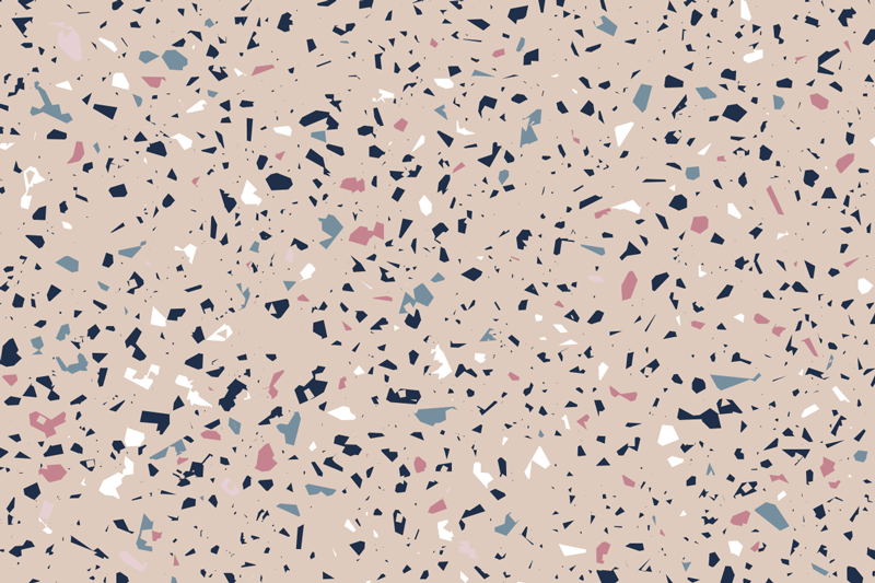 Terrazzo patroon vinyl tapijt textuur - TenStickers