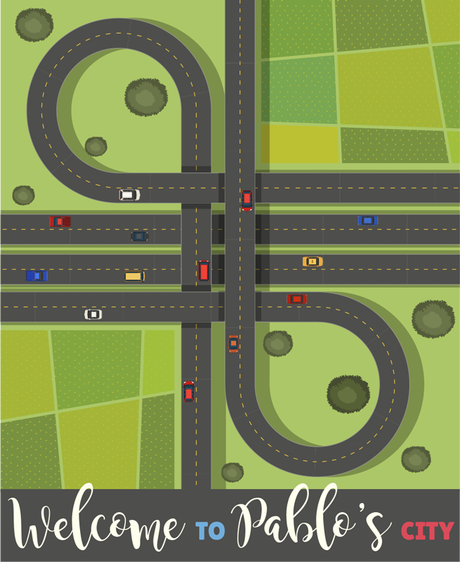 Aanpasbare speelkaart vinyl tapijt met naam - TenStickers