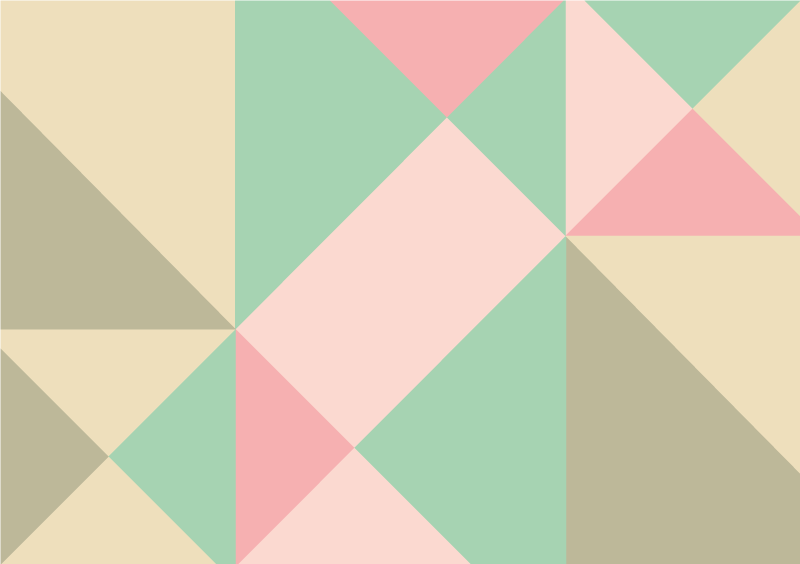 Geometrische kleurblok vinyl tapijt geometrisch - TenStickers