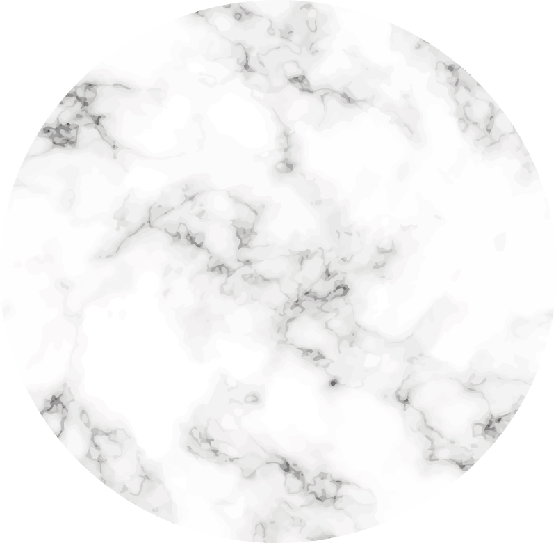 Marmeren vinyl tapijt met rond marmerdesign - TenStickers