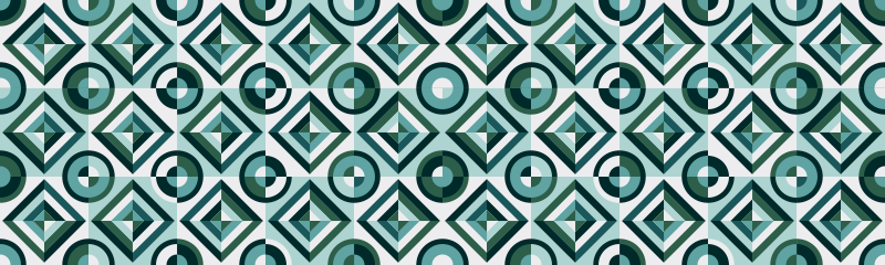 Geometrische keukenloper vinyl tapijt tegels - TenStickers