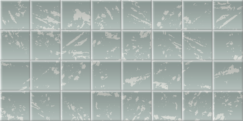 Gemarmerd tegeleffect vinyl tapijt badkamer - TenStickers