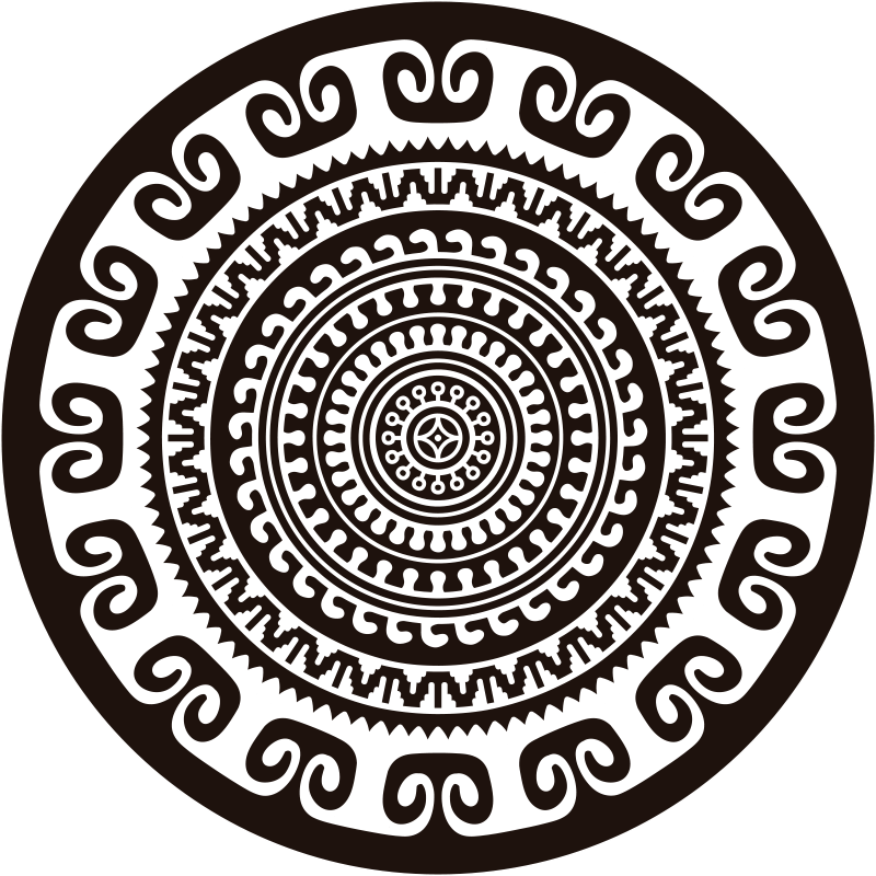 Vinyl tapijt mandala cirkel - TenStickers