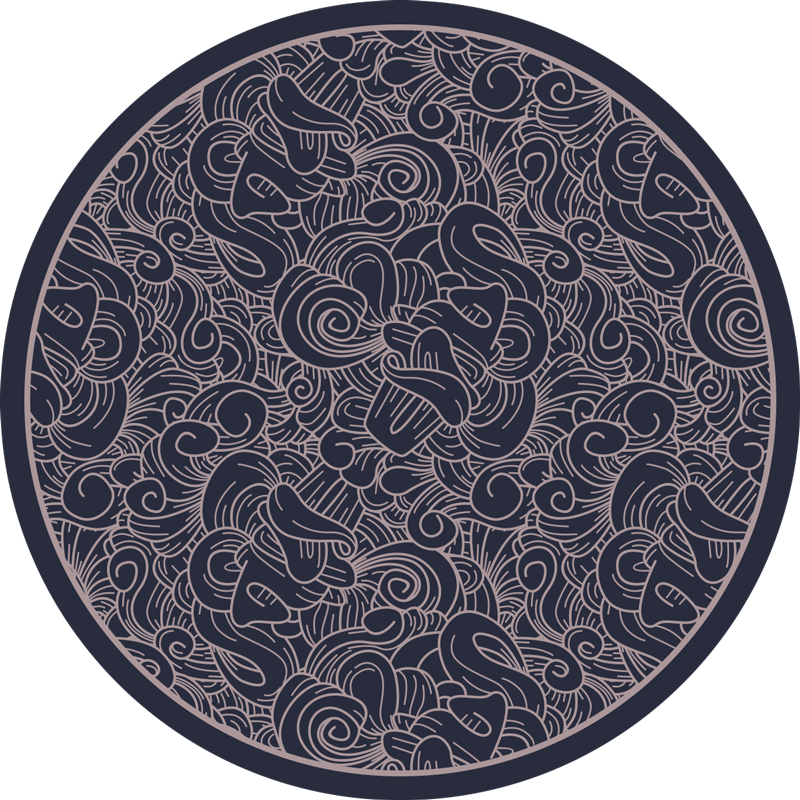 Vinyl tapijt mandala draaipatroon - TenStickers