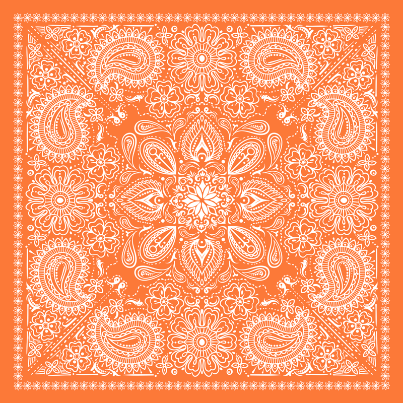 Vinyl tapijt mandala mandala ornament - TenStickers