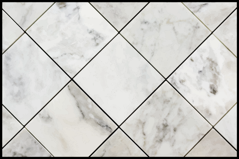 Marmeren vinyl tapijt marble illusion - TenStickers