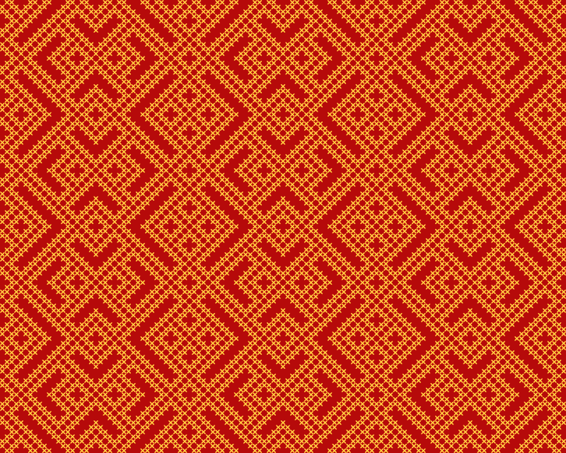 Ingewikkelde geometrische compositie vinyl tapijt tegels - TenStickers