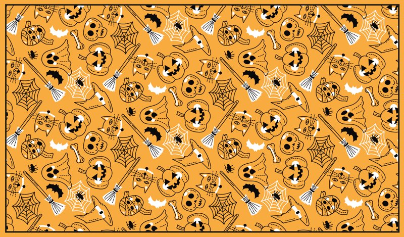 Vinyl tapijt halloween spookachtig halloween - TenStickers