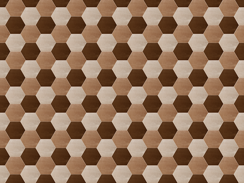 Honingraatpatroon vinyl tapijt tegels - TenStickers