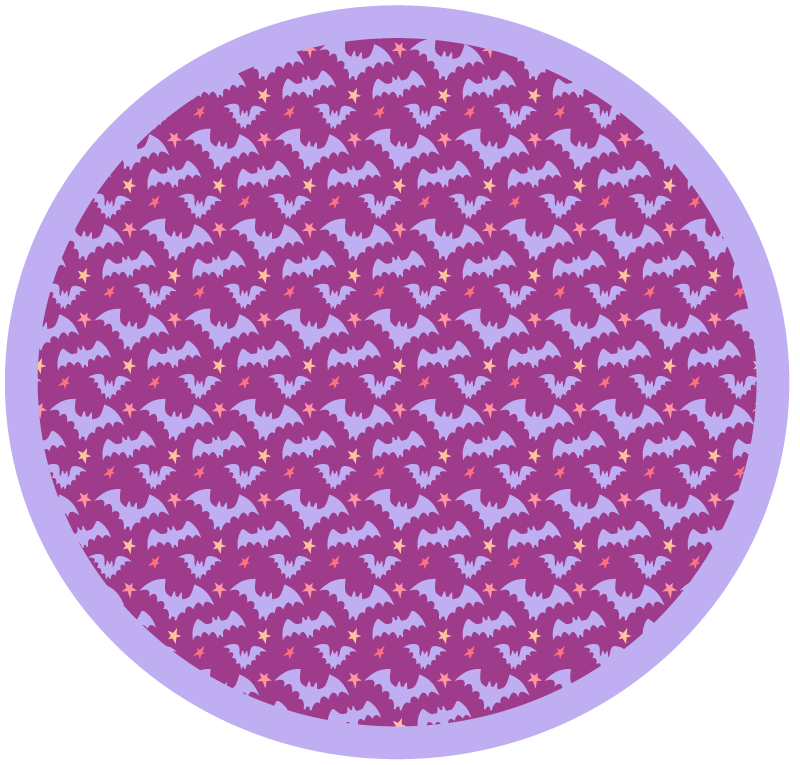 Vinyl tapijt halloween vleermuismotief - TenStickers