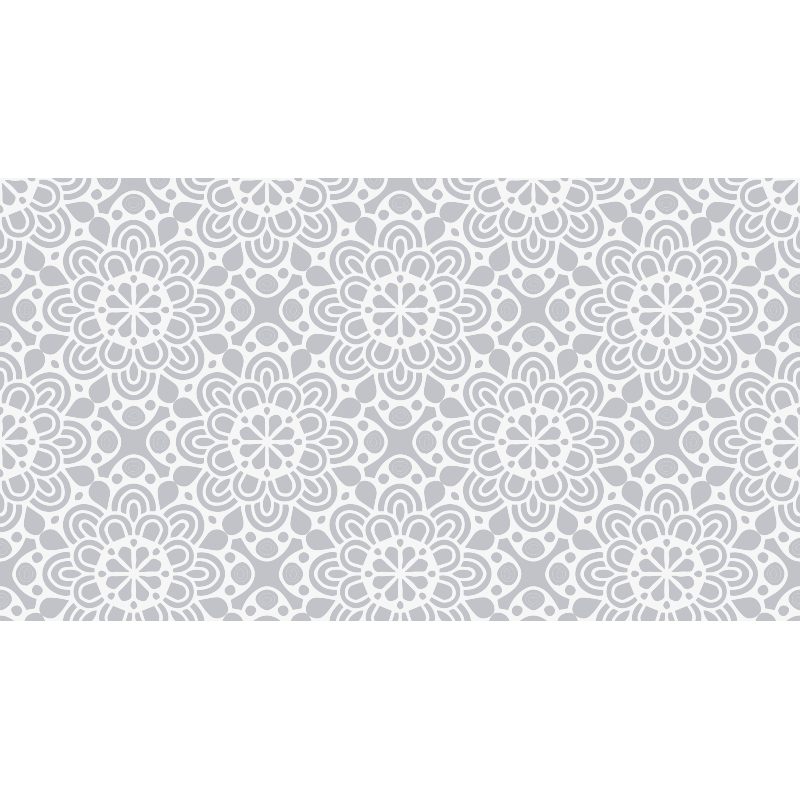Vinyl tapijt mandala met mandala geïnspireerd patroon - TenStickers