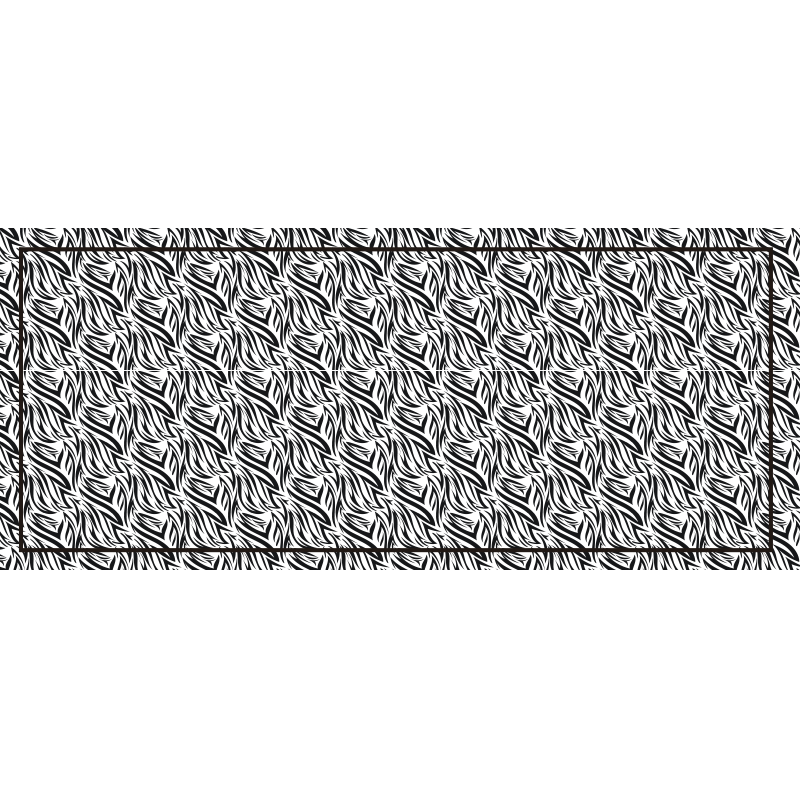 Zebra-kronkels vinyl vloerkleed dierenprint - TenStickers