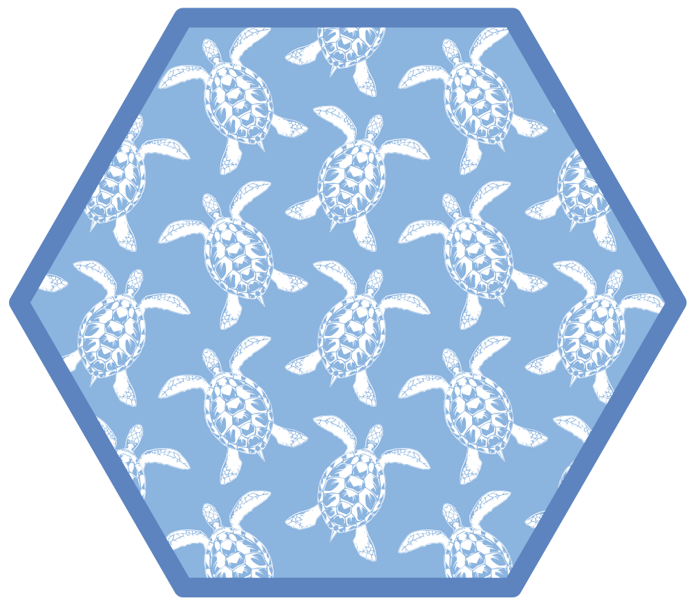 Schildpad patroon vinyl tapijt badkamer - TenStickers