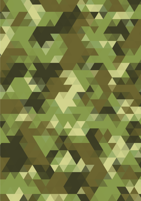 Geometrische camouflage vinyl tapijt geometrisch - TenStickers