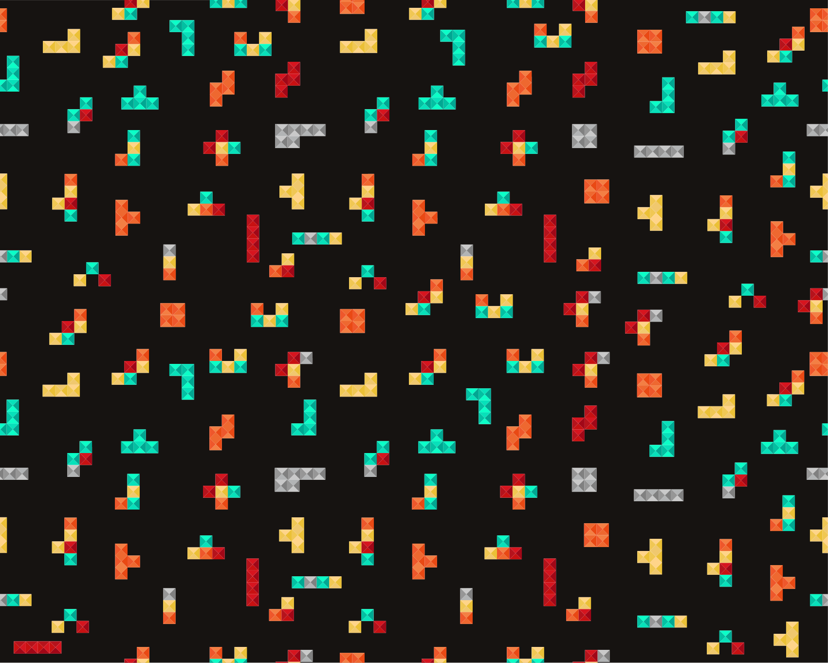 Tetris-thema vinyl tapijt spel - TenStickers