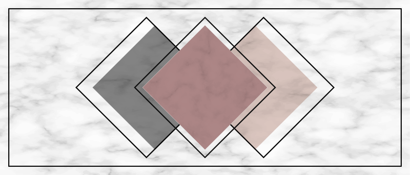 Marmeren vinyl tapijt geometrisch marmer - TenStickers
