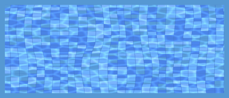 Golvend blauw mozaïek vinyl tapijt andere textuur - TenStickers