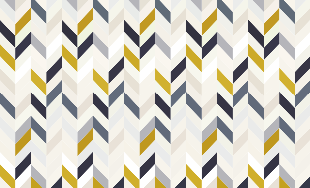 Chevron-zigzagpatroon vinyl tapijt geometrisch - TenStickers