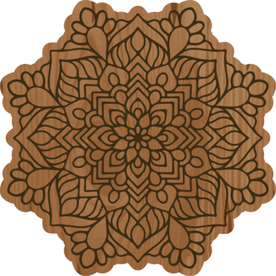 Vinyl tapijt mandala mandala intriciteit - TenStickers