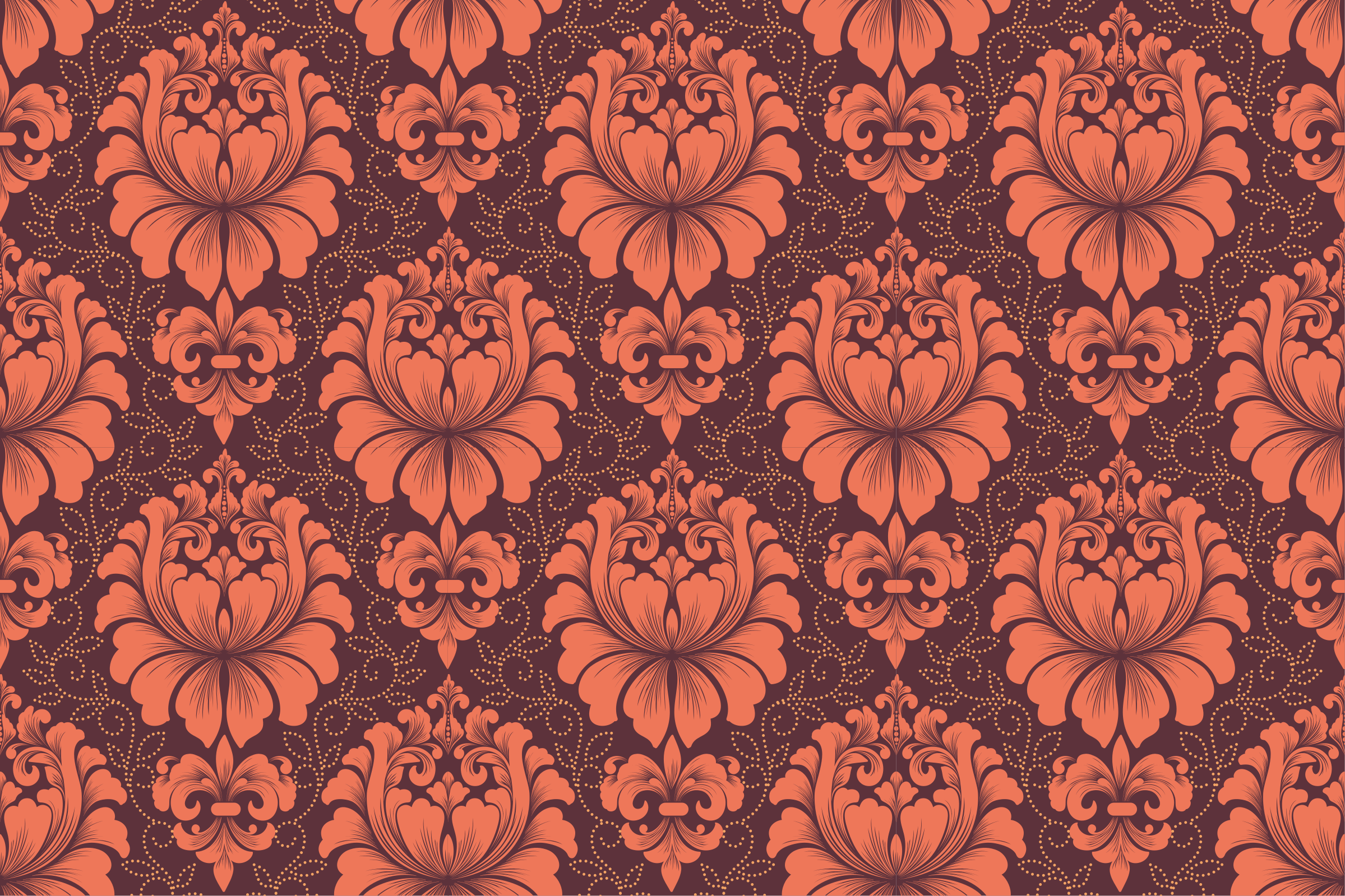 Sierlijke symmetrie vinyl tapijt mandala - TenStickers