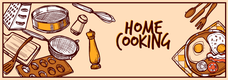 Thuis koken vinyl tapijt keuken - TenStickers