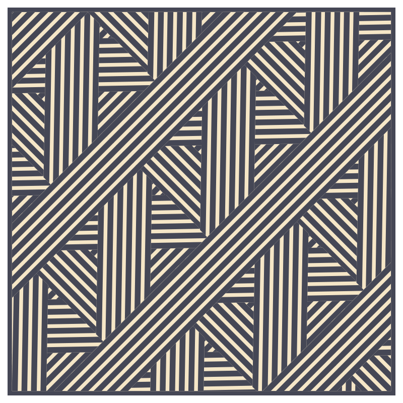 Geometrische diagonalen vinyl tapijt geometrisch - TenStickers