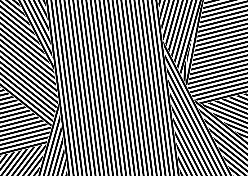 Optische kromming vinyl tapijt strepen - TenStickers