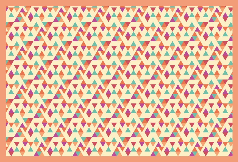 Loper met mozaïekpatroon vinyl tapijt mozaïek - TenStickers