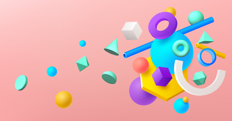 Geometrische vormenreeks vinyl tapijt geometrisch - TenStickers