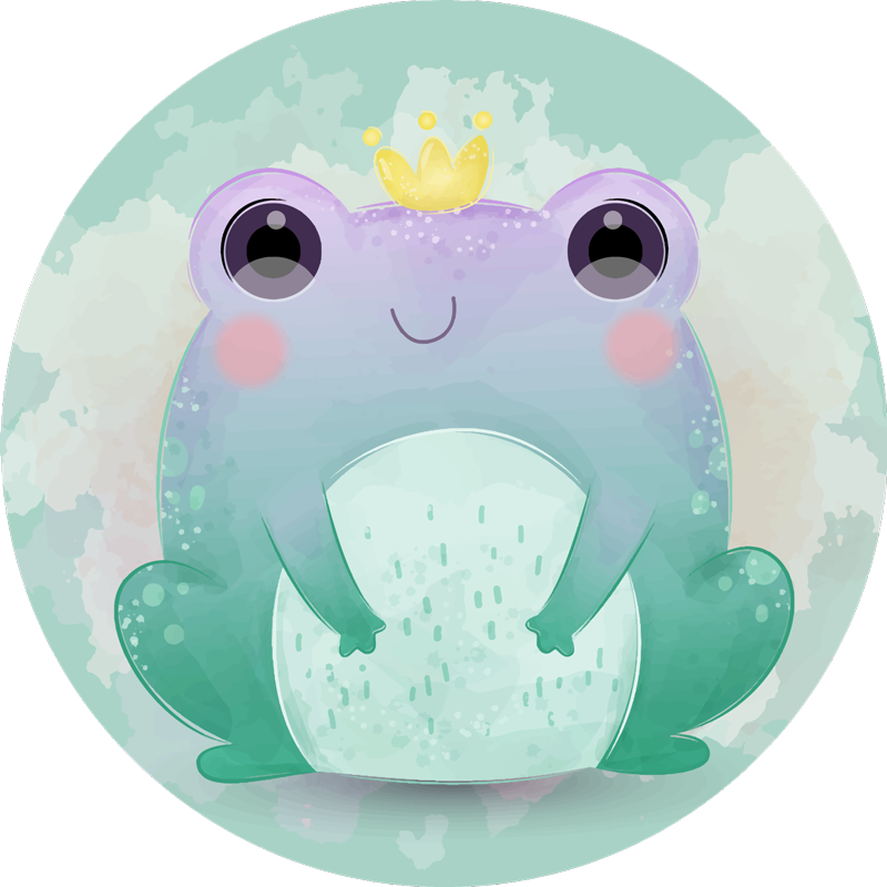 Cartoon aquatische vrienden vinyl tapijt meer kinderen - TenStickers