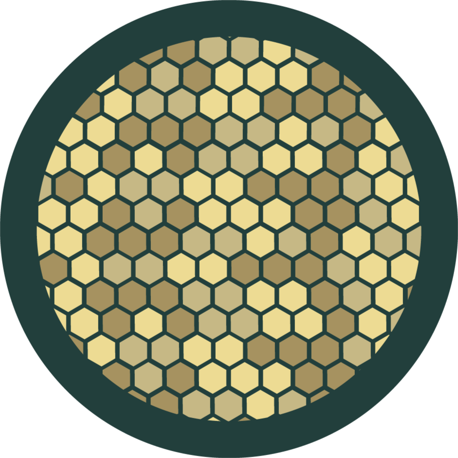 Geometrische honingraat vinyl tapijt geometrisch - TenStickers