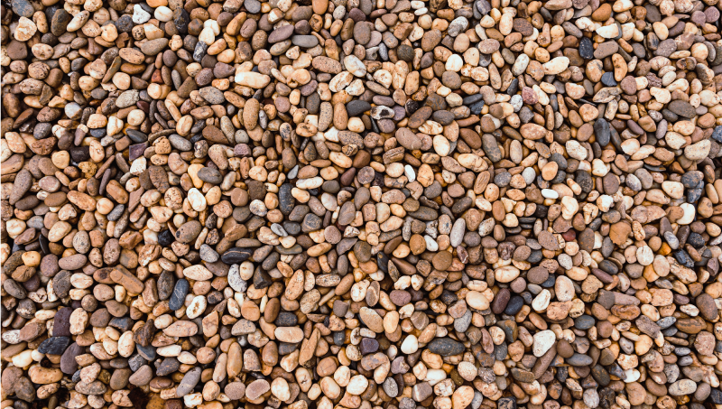 Kiezelstructuur oppervlak vinyl tapijt stenenstructuur - TenStickers