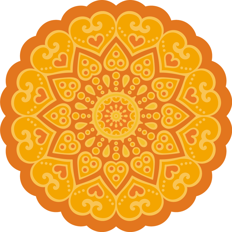 Vinyl tapijt mandala vloermandala accent - TenStickers