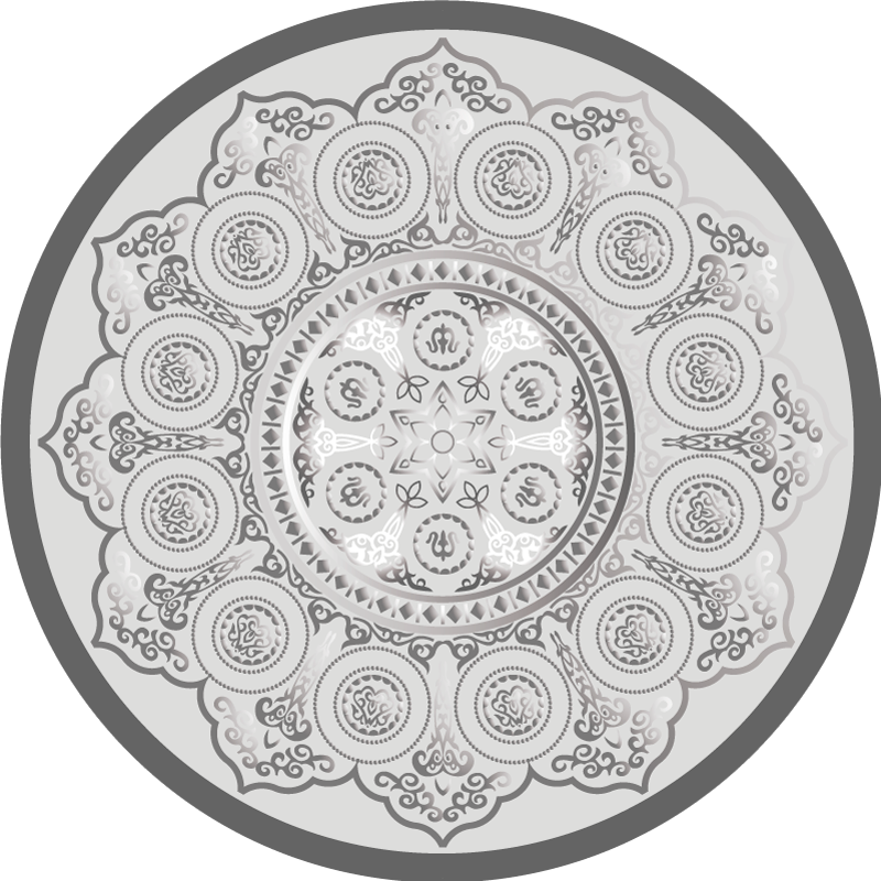 Vinyl tapijt mandala patroon overlay - TenStickers