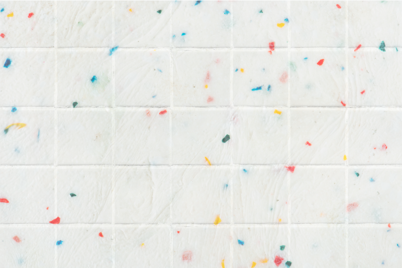 Terrazzo tegelpatroon vinyl tapijt tegels - TenStickers