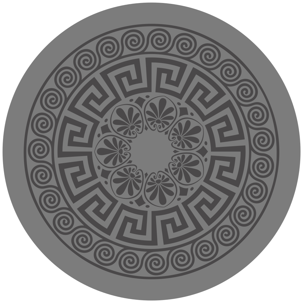 Vinyl tapijt mandala met mandala geïnspireerd motief - TenStickers