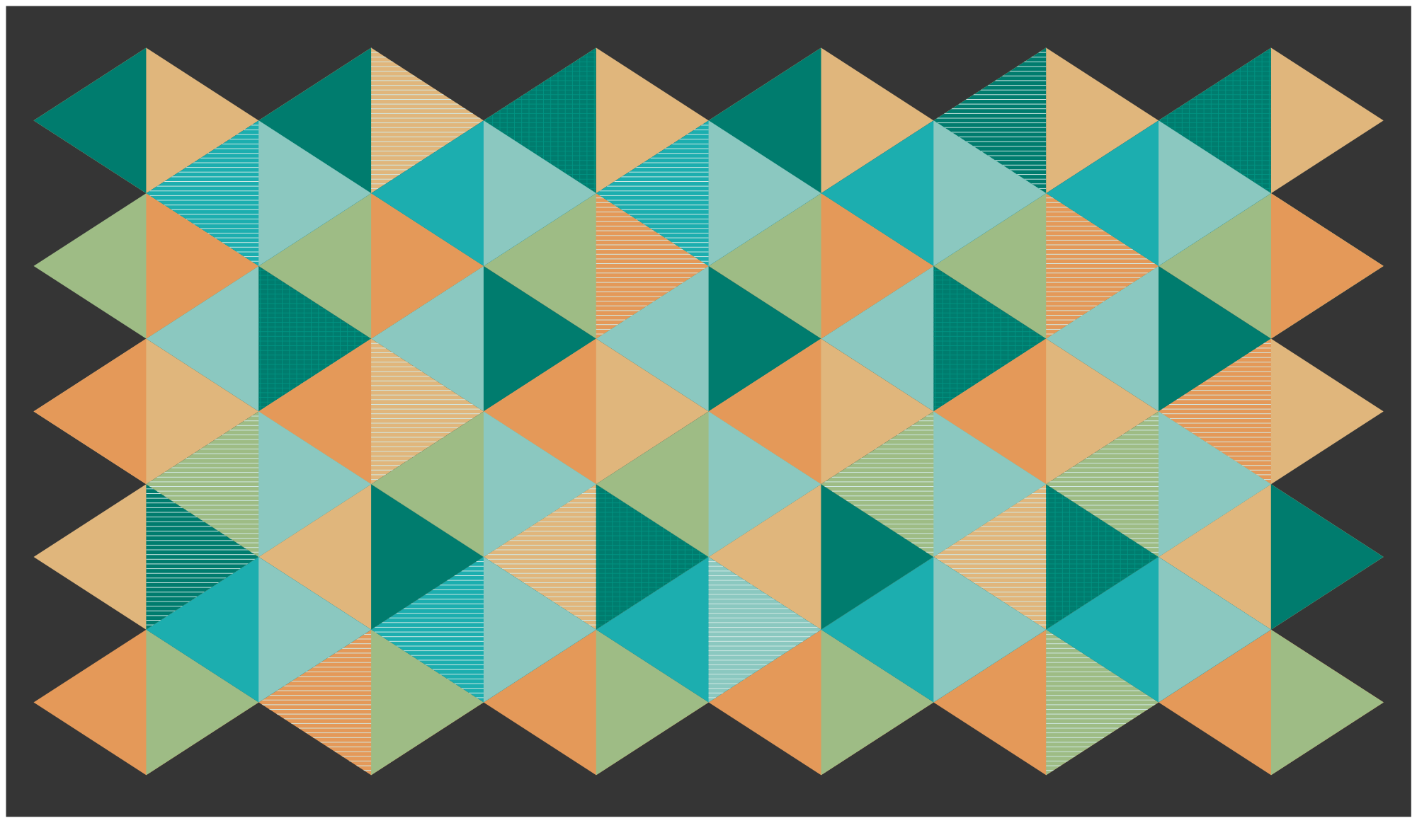 Geometrische patrooncompositie vinyl tapijt geometrisch - TenStickers