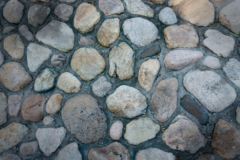 Kiezelstenen pad vinyl tapijt stenenstructuur - TenStickers