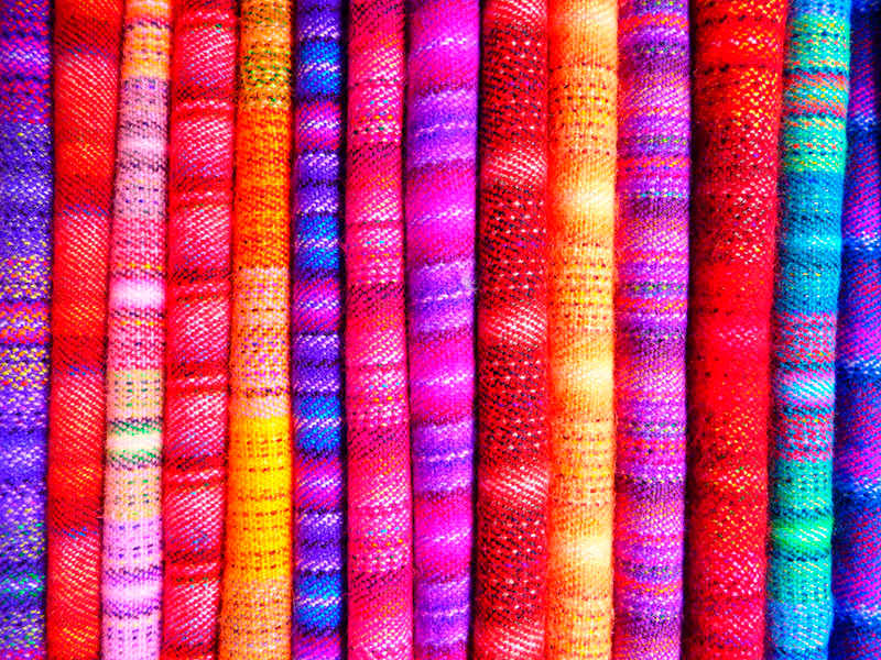 Kleurrijke mozaïekstrepen vinyl tapijt textuur - TenStickers