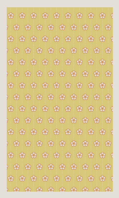 Bloemige keukenaccessoire vinyl tapijt bloemen en planten - TenStickers