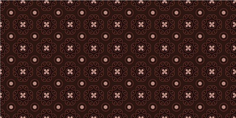 Vinyl tapijt mozaïek ronde patronen - TenStickers