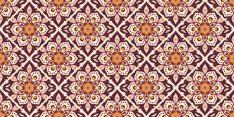 Vinyl tapijt mozaïek mandala patroon - TenStickers